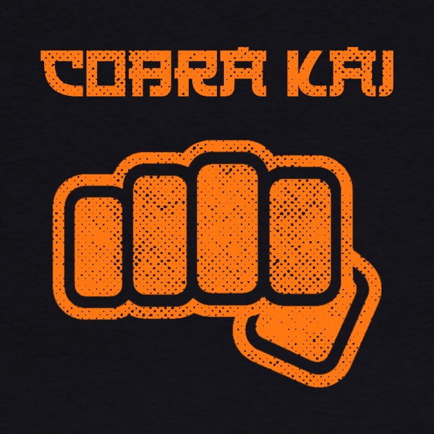 COBRA KAI design ✅ strike first nostalgia 80s tv orange version by leepianti